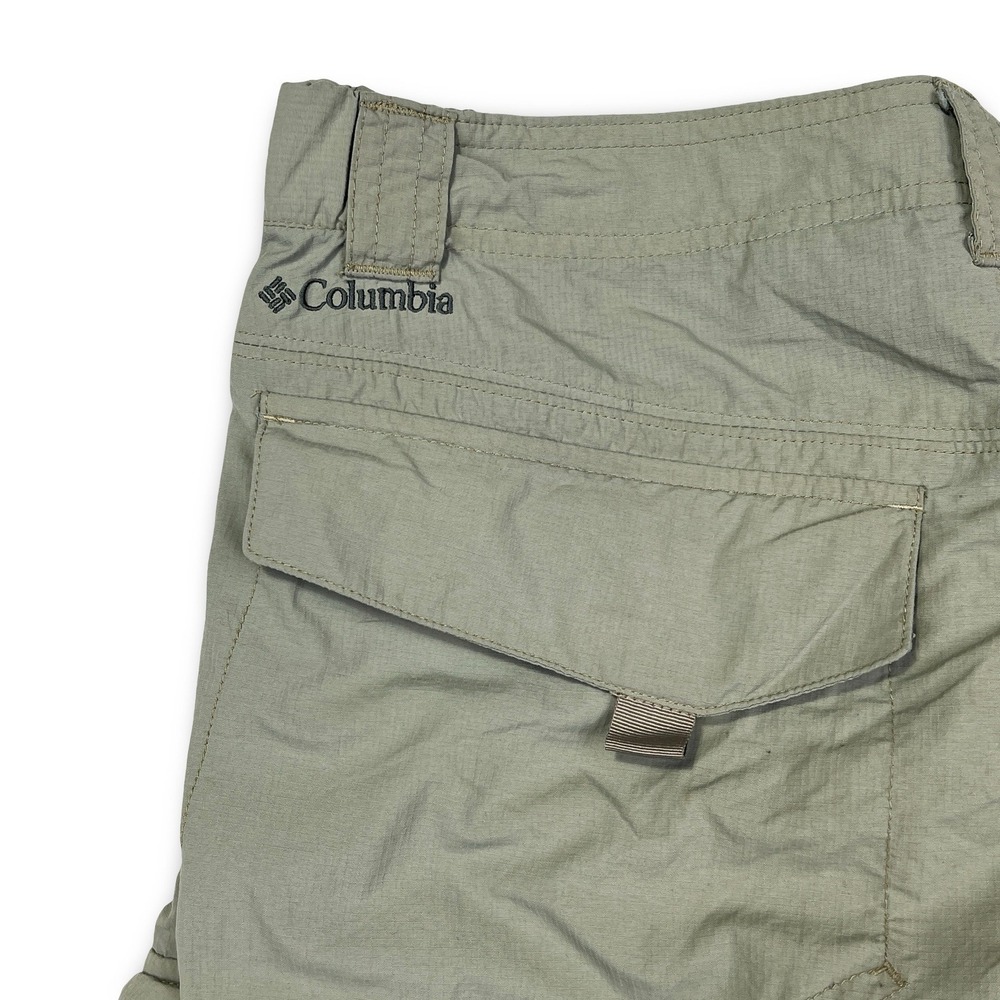 Columbia Mens Omni-Shade Rip Stop Convertible Cargo Pants Sage Green Size 32x32